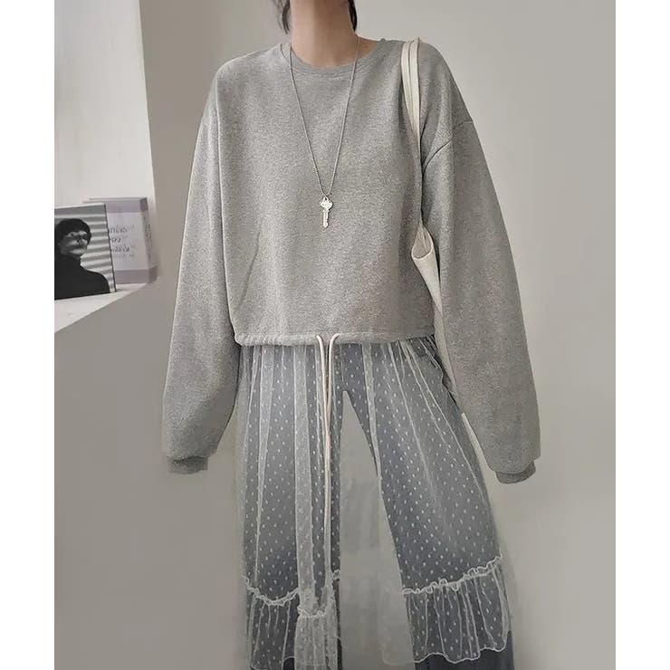 チュールドット柄キャミワンピース | Ulysses | 詳細画像3 