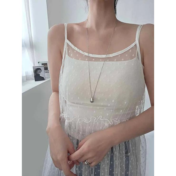 チュールドット柄キャミワンピース | Ulysses | 詳細画像7 