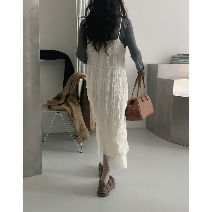 バックスリットフリルキャミワンピース | Ulysses | 詳細画像1 