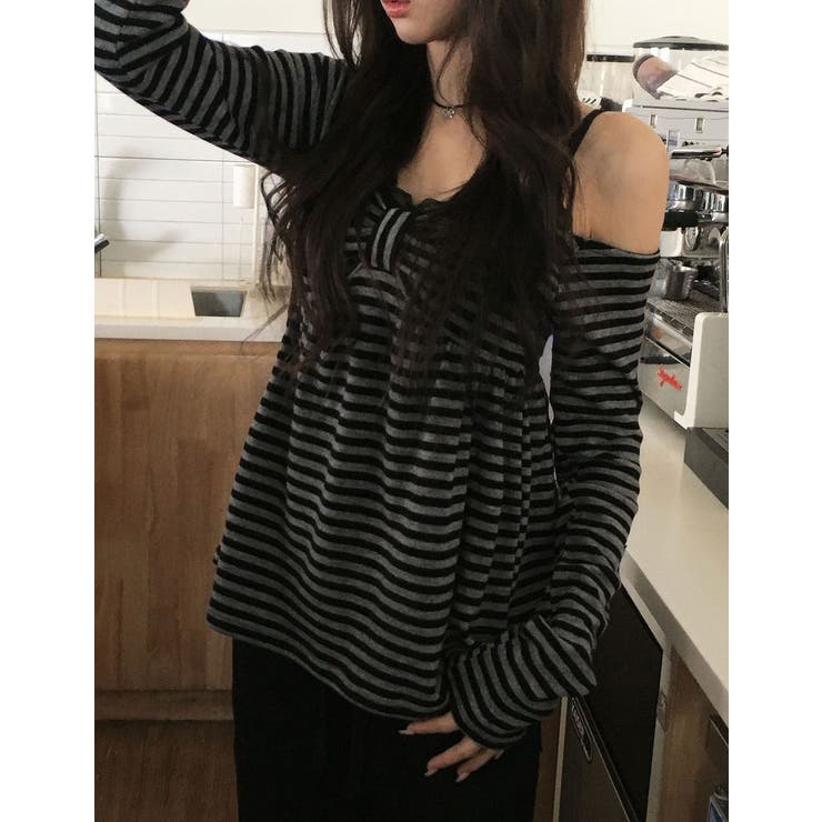 リボンタイボーダートップス | Ulysses | 詳細画像5 