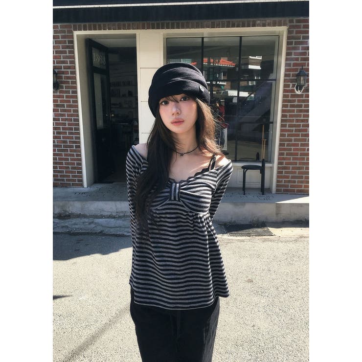 リボンタイボーダートップス | Ulysses | 詳細画像6 