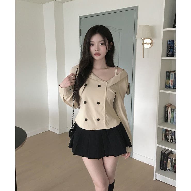 ダブルブレストオフショルダートップス | Ulysses | 詳細画像2 