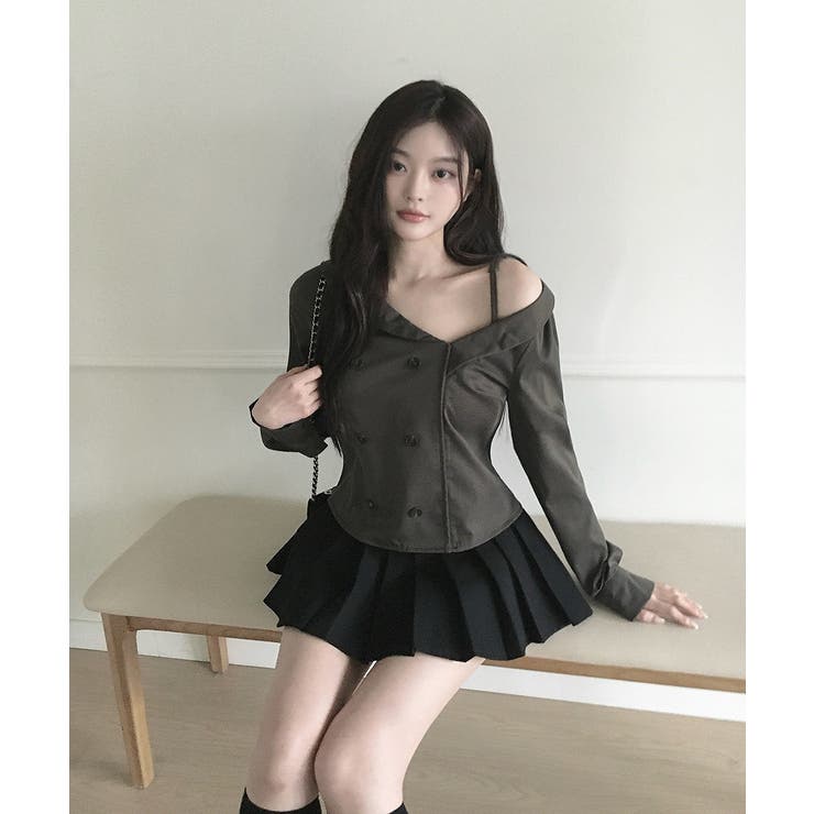 ダブルブレストオフショルダートップス | Ulysses | 詳細画像7 