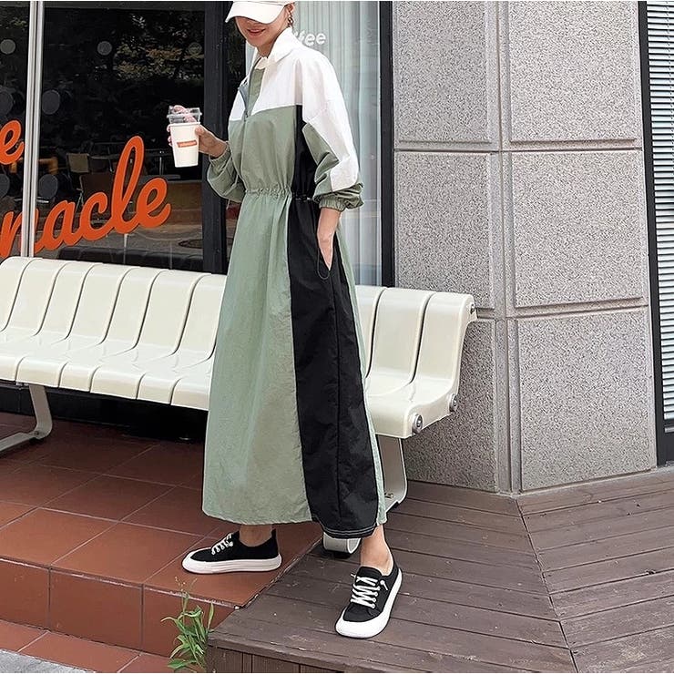 配色スタンドカラーワンピース | Ulysses | 詳細画像3 