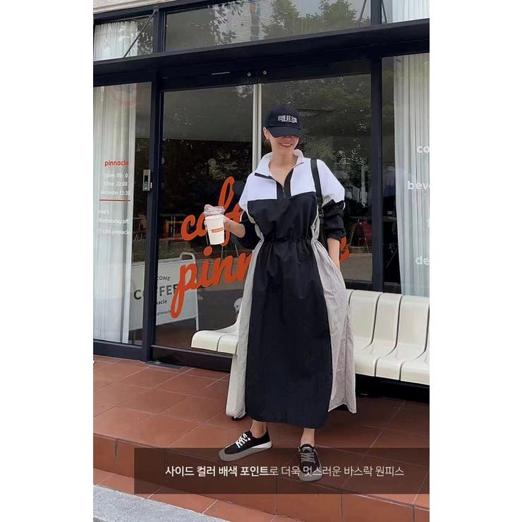 配色スタンドカラーワンピース | Ulysses | 詳細画像6 