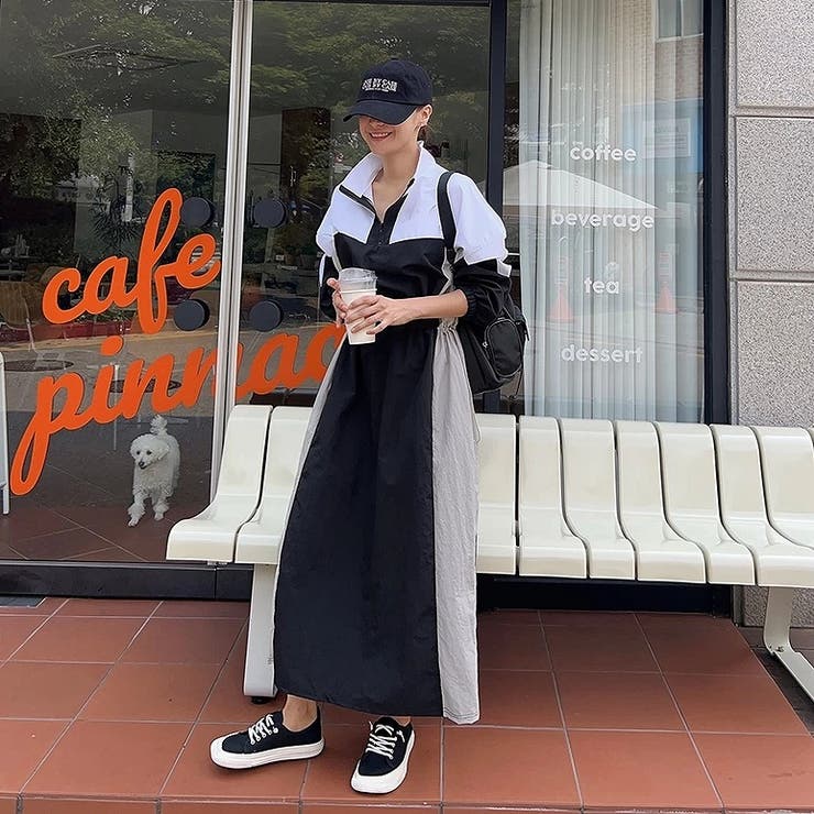 配色スタンドカラーワンピース | Ulysses | 詳細画像8 