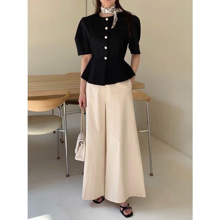 クルーネックシングルブレストショートトップス | Ulysses | 詳細画像11 