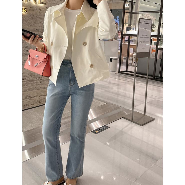 オフホワイト | ダブルブレストショートジャケット | Ulysses