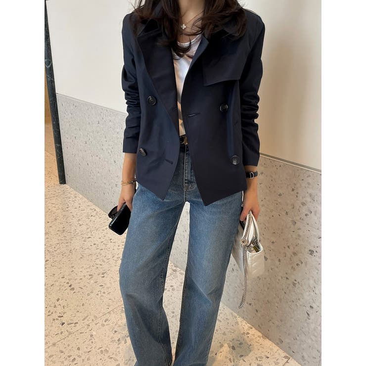 ネイビー | ダブルブレストショートジャケット | Ulysses