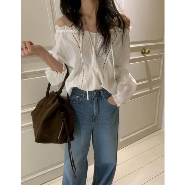 リボンボートネックシャツ | Ulysses | 詳細画像1 