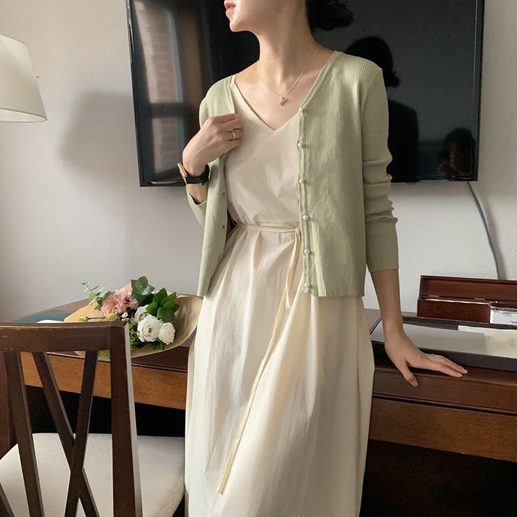 リボンVネックキャミワンピース | Ulysses | 詳細画像3 