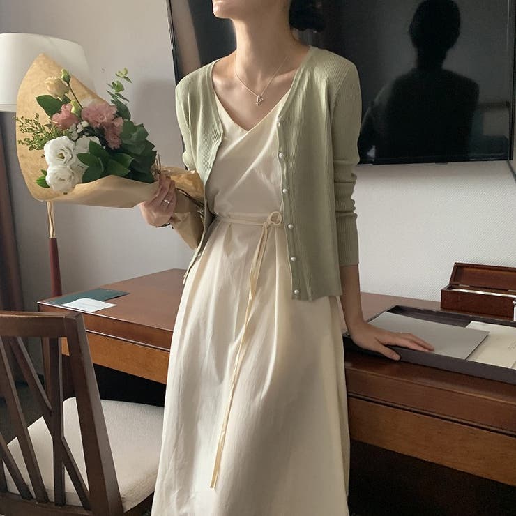 リボンVネックキャミワンピース | Ulysses | 詳細画像4 