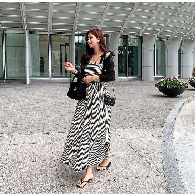 リボンタイボーダーキャミワンピース | Ulysses | 詳細画像2 