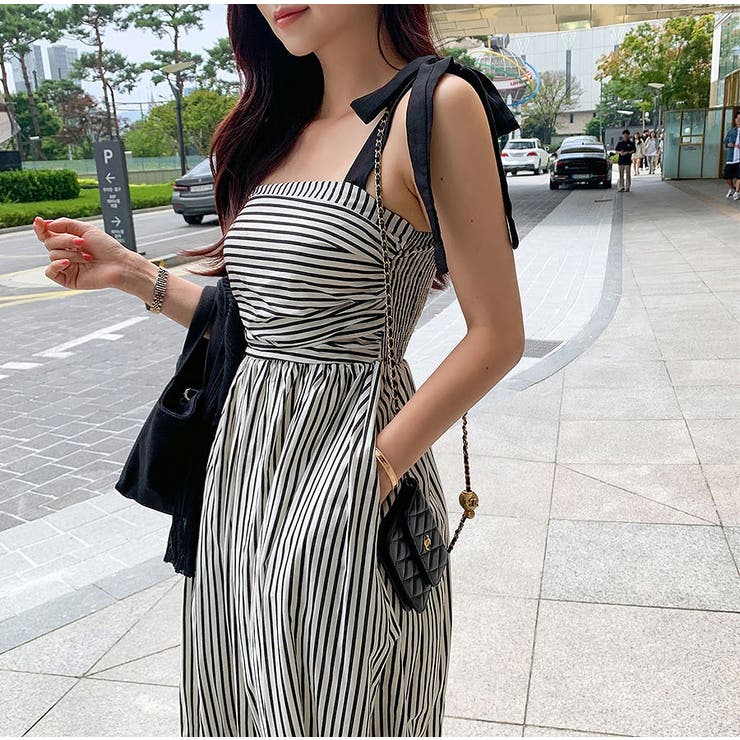 リボンタイボーダーキャミワンピース | Ulysses | 詳細画像4 