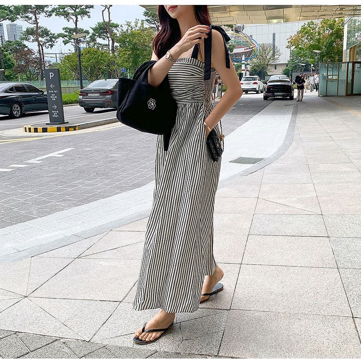 リボンタイボーダーキャミワンピース | Ulysses | 詳細画像5 