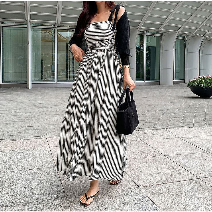 リボンタイボーダーキャミワンピース | Ulysses | 詳細画像8 