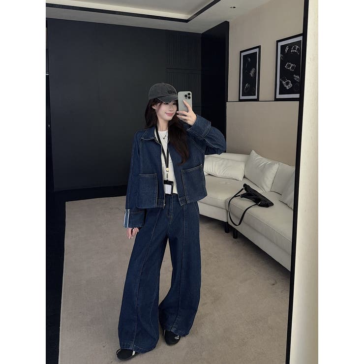 デニムジャケットワイドパンツセットアップ | Ulysses | 詳細画像5 