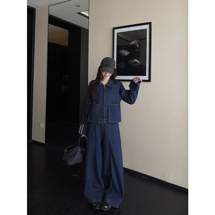 デニムジャケットワイドパンツセットアップ | Ulysses | 詳細画像6 