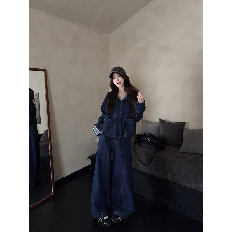 デニムジャケットワイドパンツセットアップ | Ulysses | 詳細画像8 