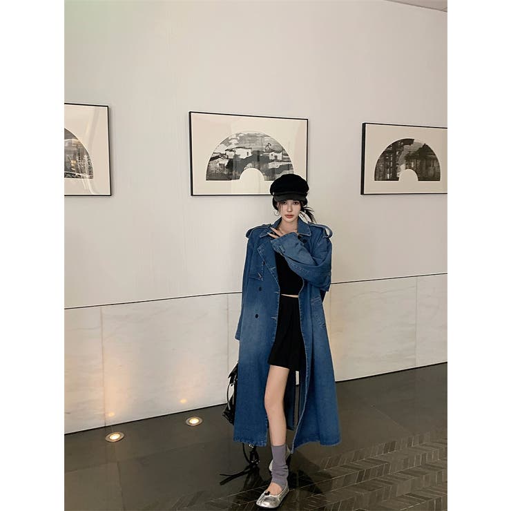 ブルー | デニムロングジャケット | Ulysses