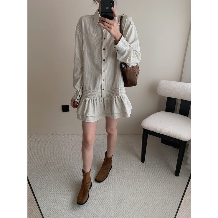 ストライプシャツワンピース | Ulysses | 詳細画像1 