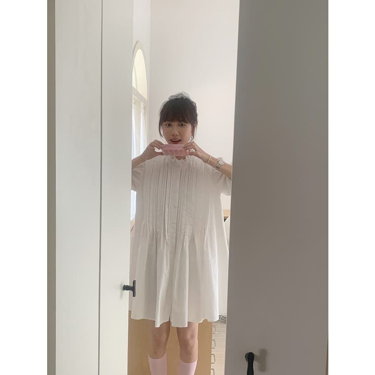 フリルシングルブレストシャツワンピース | Ulysses | 詳細画像3 