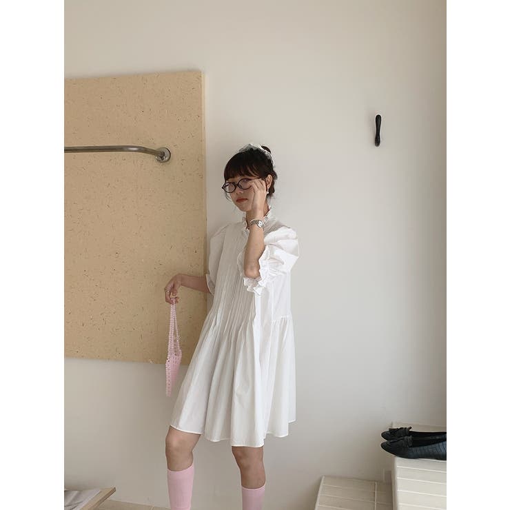 フリルシングルブレストシャツワンピース | Ulysses | 詳細画像4 