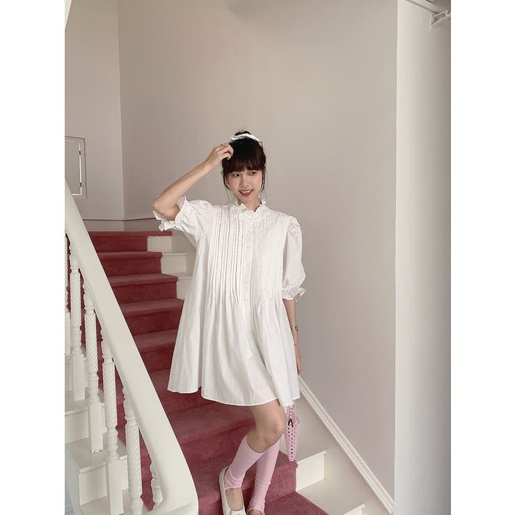 フリルシングルブレストシャツワンピース | Ulysses | 詳細画像5 