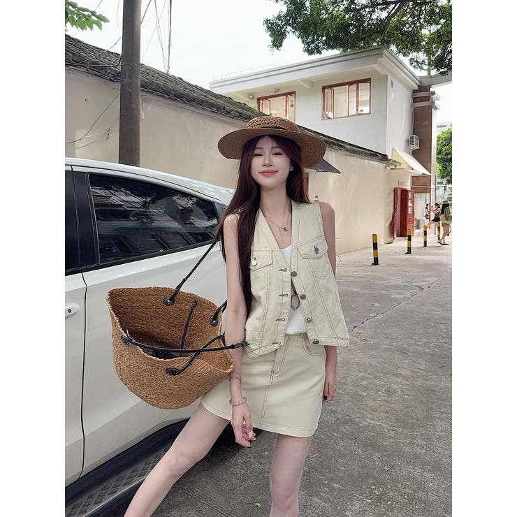 デニムベストスカートセットアップ | Ulysses | 詳細画像1 