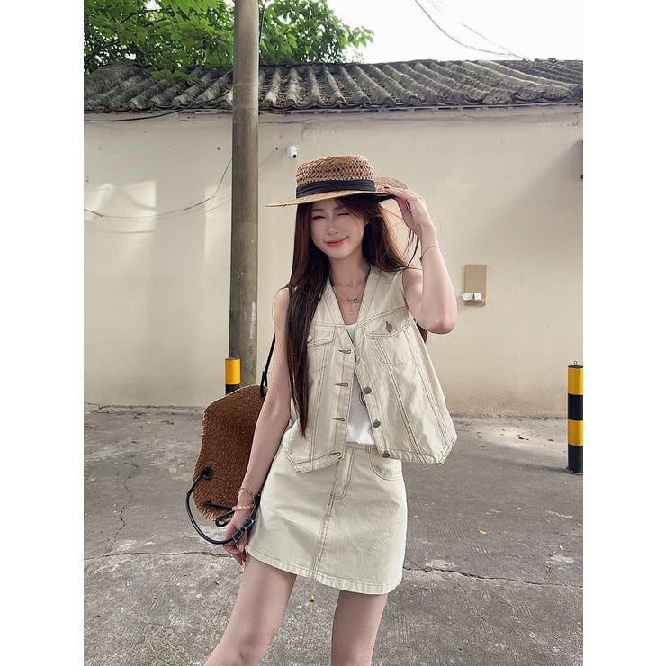 デニムベストスカートセットアップ | Ulysses | 詳細画像3 