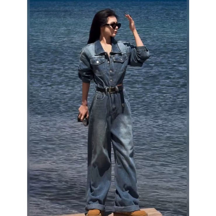 ダークブルー | デニムサロペット | Ulysses