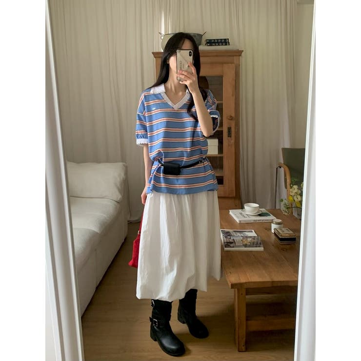 VネックボーダーTEE | Ulysses | 詳細画像4 
