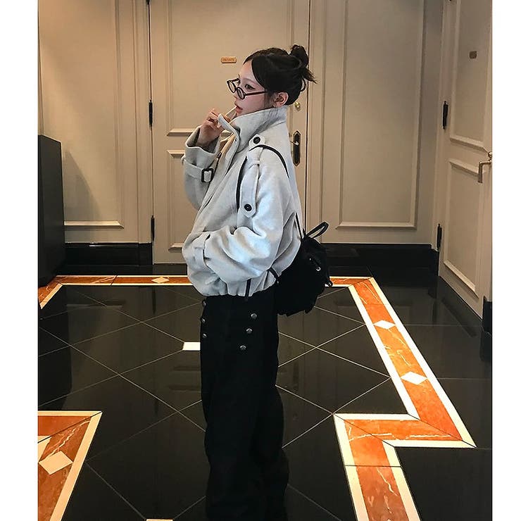 スタンドカラーダブルブレストメルトンジャケット | Ulysses | 詳細画像3 