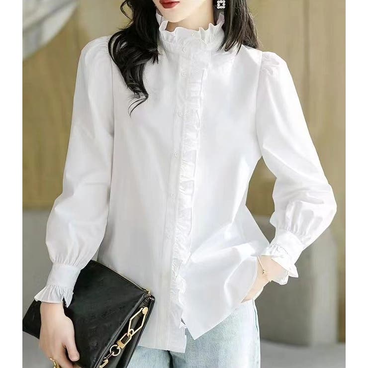 フリル長袖シャツ[品番：NTRW0009599]｜Ulysses（ユリシス）の