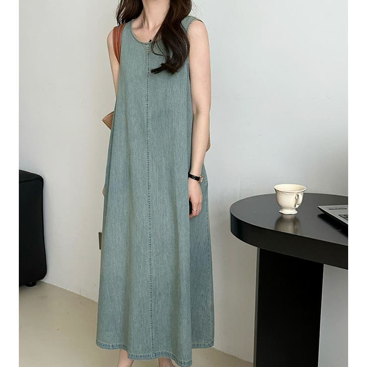 ベルト付デニムワンピース | Ulysses | 詳細画像1 