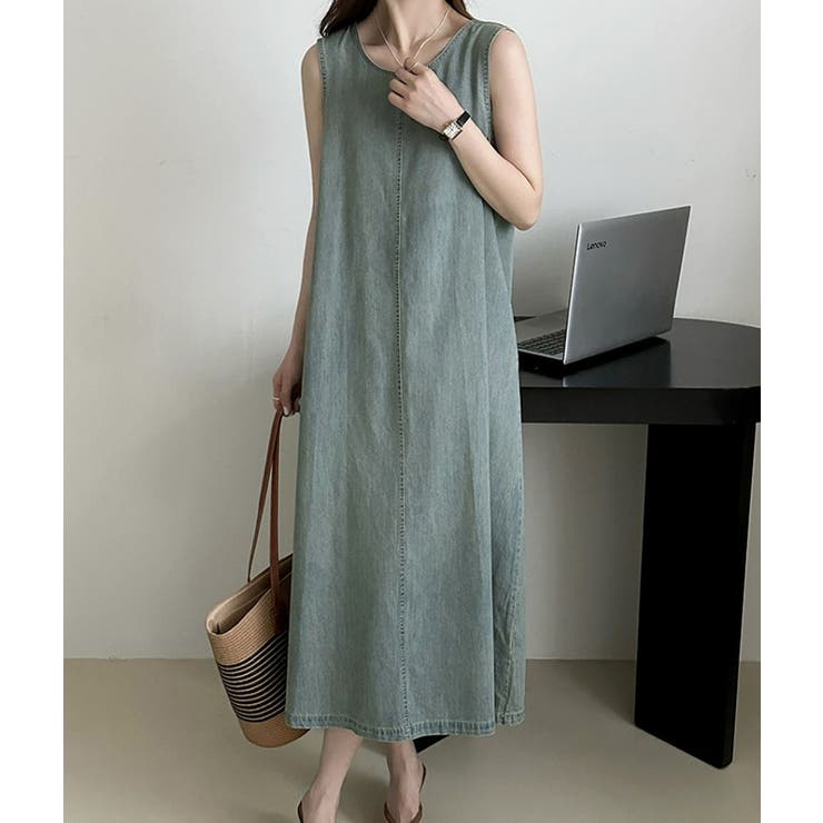 ベルト付デニムワンピース | Ulysses | 詳細画像4 