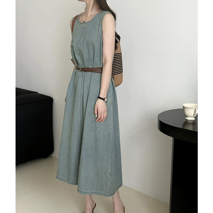 ベルト付デニムワンピース | Ulysses | 詳細画像5 