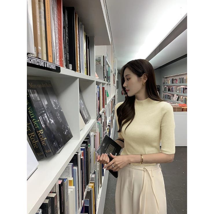 ハーフネック半袖ニット | Ulysses | 詳細画像6 