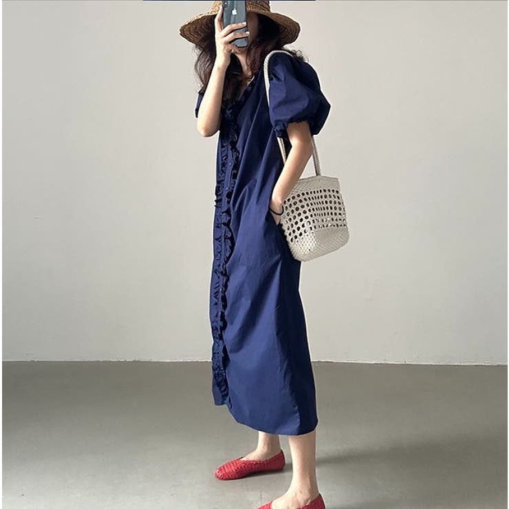 フリルVネックパフスリーブワンピース | Ulysses | 詳細画像4 