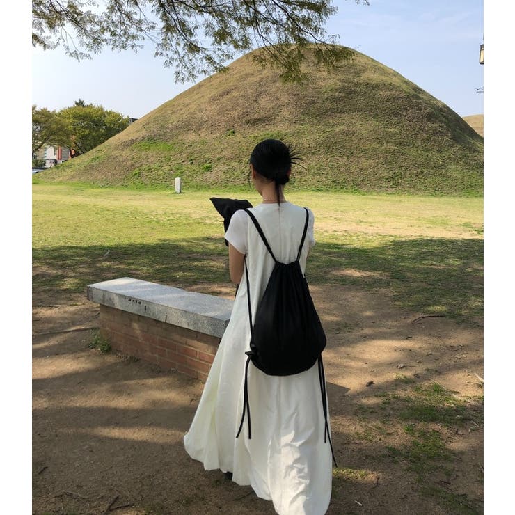 リボンクルーネック袖なしバックジップスワンピース | Ulysses | 詳細画像5 