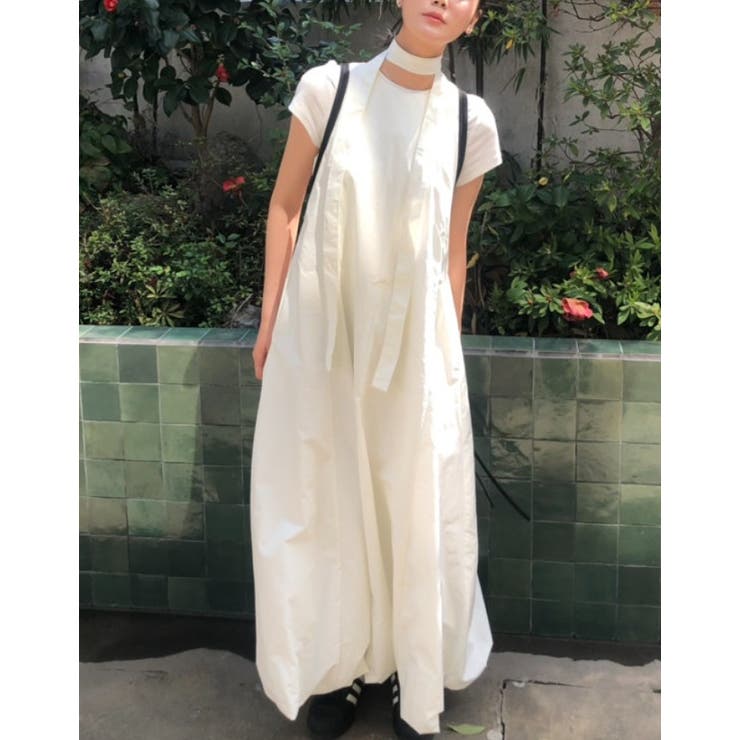 リボンクルーネック袖なしバックジップスワンピース | Ulysses | 詳細画像8 