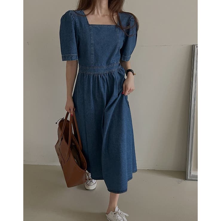 【新品】ルイルイーズ　リリエネネ　デニムワンピース　4A 新品】ルイルイーズ リリエネネ デニムワンピース 4A - メルカリ