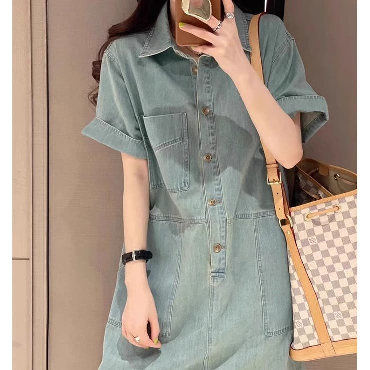 ポケットシングルブレストデニムワンピース | Ulysses | 詳細画像2 