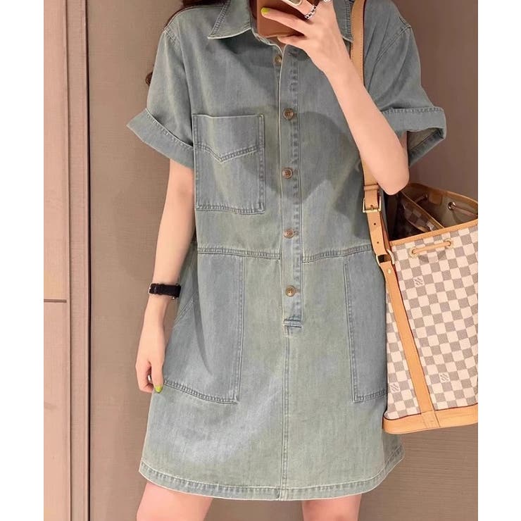 ポケットシングルブレストデニムワンピース | Ulysses | 詳細画像4 