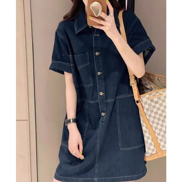 ポケットシングルブレストデニムワンピース | Ulysses | 詳細画像7 