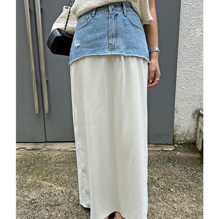 ポケットデニムパッチワークスカート | Ulysses | 詳細画像5 