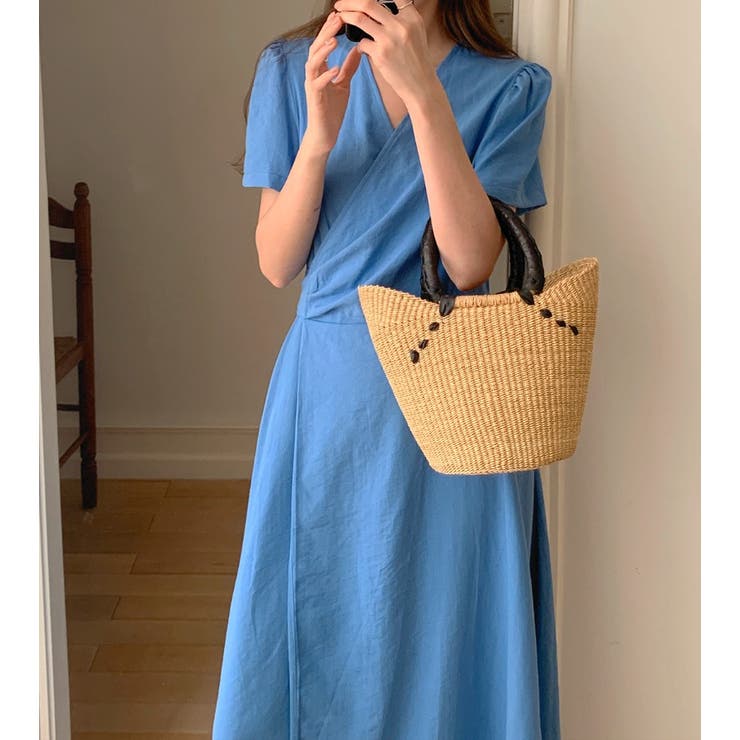 ポケットリボン半袖ワンピース | Ulysses | 詳細画像1 