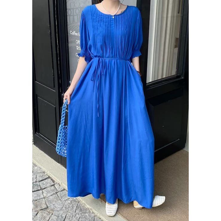 クルーネックプリーツクルーネックワンピース | Ulysses | 詳細画像7 