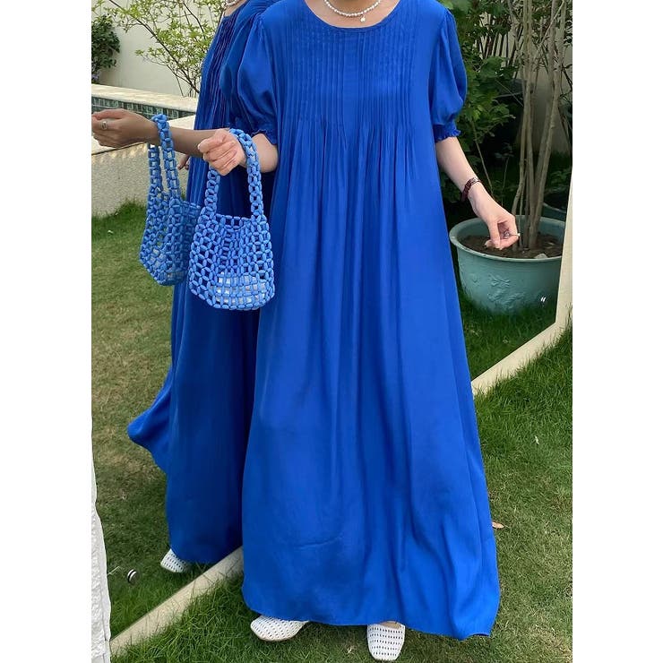 クルーネックプリーツクルーネックワンピース | Ulysses | 詳細画像8 