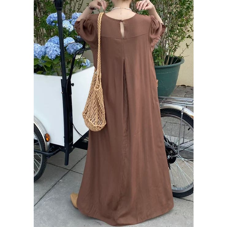 クルーネックプリーツクルーネックワンピース | Ulysses | 詳細画像9 